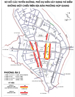 Thành phố: Xây dựng thí điểm một số tuyến đường phố thành đường một chiều và đỗ xe có thu phí trên địa bàn phường Hợp Giang