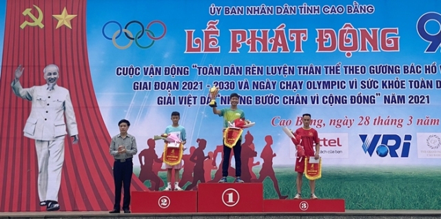 Thành phố Cao Bằng đạt giải nhất toàn đoàn giải Việt dã tranh cúp năm 2021