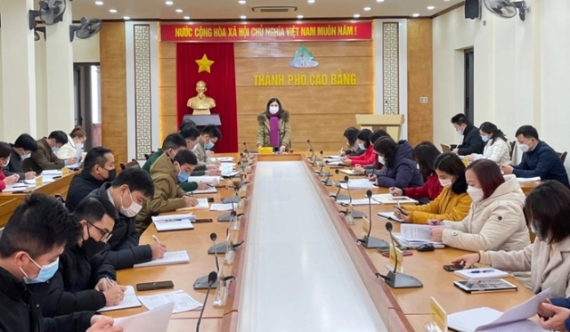 Đ/c Nguyễn Thị Huệ Chi, Phó Chủ tịch UBND thành phố chủ trì Hội nghị triển khai nhiệm vụ công tác trọng tâm tháng 3 năm 2022
