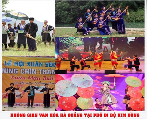 Huyện Hà Quảng tham gia các hoạt động văn hóa, văn nghệ và các sản vật địa phương tại phố đi bộ Kim Đồng
