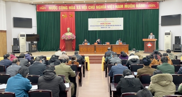 Tổ đại biểu HĐND tỉnh đơn vị thành phố tiếp xúc cử tri 11 phường, xã của thành phố Cao Bằng