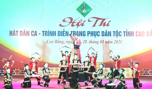 Hội thi hát dân ca, trình diễn trang phục tỉnh Cao Băng năm 2021 (Đoàn TP Cao Bằng)