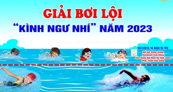 Thành phố Cao Bằng tổ chức thành công Giải bơi lội "Kình ngư nhí" năm 2023